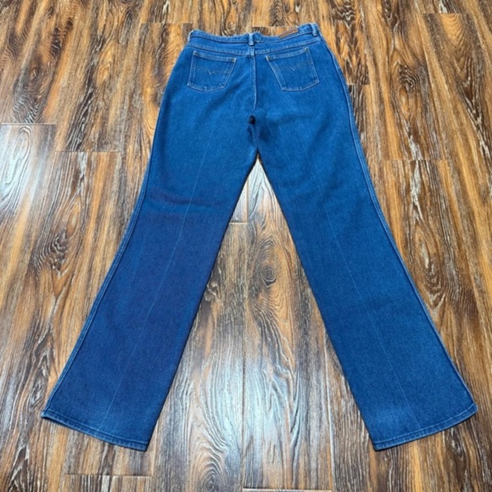 Vintage Farah Women's High Waist Straight‎ Leg Blue Denim Jeans Size 16 29x31